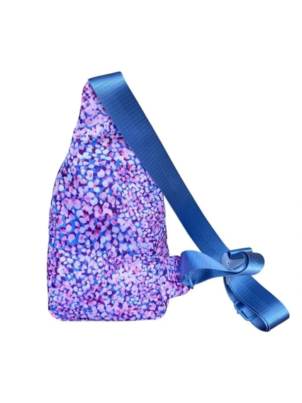 Wildfox Purple and Pink Floral Pattern Crossbody Sling Bag